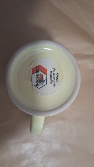 Tazza Amore Gialla in Ceramica