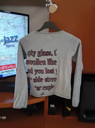 Maglietta OVS grigia con stampa