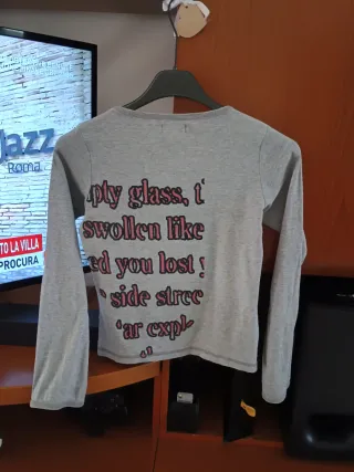 Maglietta OVS grigia con stampa