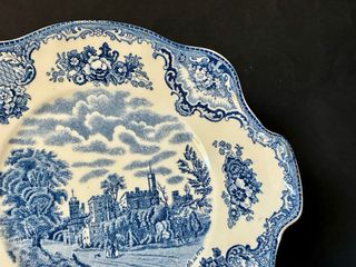 🇬🇧 Johnson Brothers bandeja Azul y Blanca