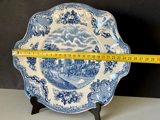 🇬🇧 Johnson Brothers bandeja Azul y Blanca