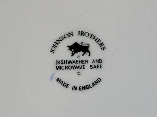 🇬🇧 Johnson Brothers bandeja Azul y Blanca