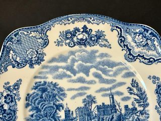 🇬🇧 Johnson Brothers bandeja Azul y Blanca