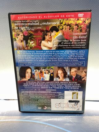 DVD, La boda de Rachel