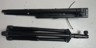 Atril de música negro plegable