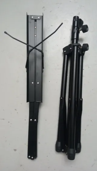 Atril de música negro plegable