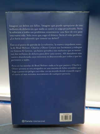 Libro, LOS MILLONARIOS novela de BRAD MELTZER