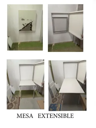 Mesa extraíble de pared plegable con panel foto