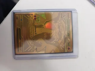 Carta Pokémon Mega Charizard X EX Dorada