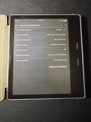 Amazon Kindle Oasis 10 Beige/Negro