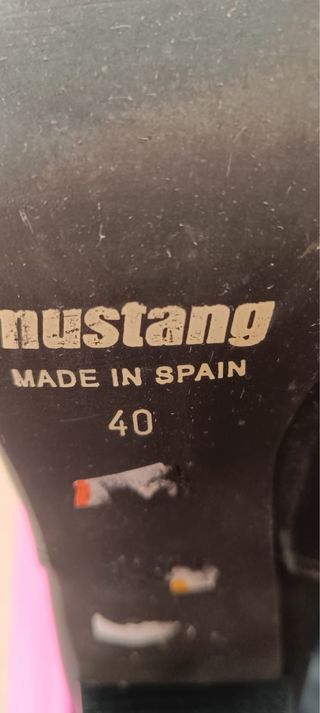Botas Mustang Negras Talla 40