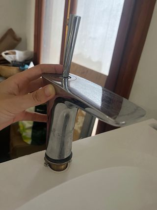 Lavabo doble encimera mate negro brillo