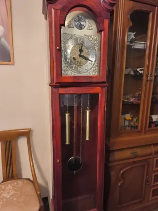 Reloj de pie antiguo Tempus Fugit
