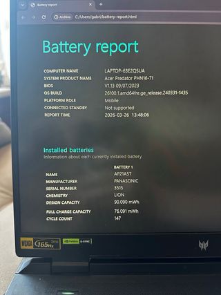 Acer Predator Helios Neo 16 RTX 4060 i5 16GB RAM