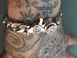 Pulsera Tibetana Budista Plata