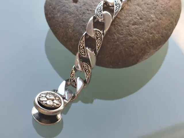 Pulsera Tibetana Budista Plata