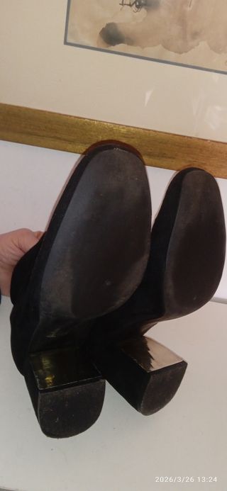 Stivaletti similpelle scamosciati n.38