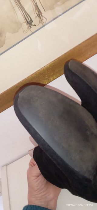 Stivaletti similpelle scamosciati n.38