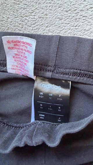 Mallas Adidas Negras con Rayas Blancas