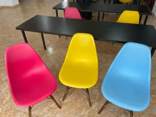Sillas de diseño coloridas