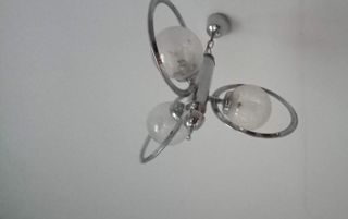 Lámpara de techo cromada vintage