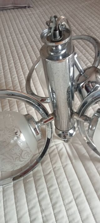 Lámpara de techo cromada vintage