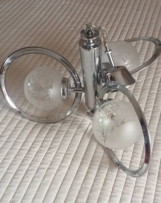 Lámpara de techo cromada vintage