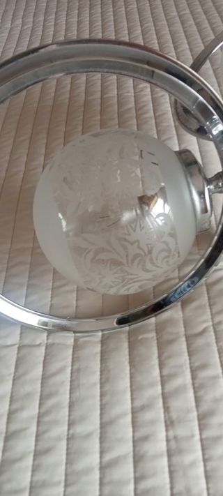 Lámpara de techo cromada vintage