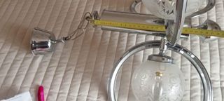 Lámpara de techo cromada vintage