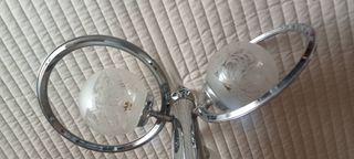 Lámpara de techo cromada vintage