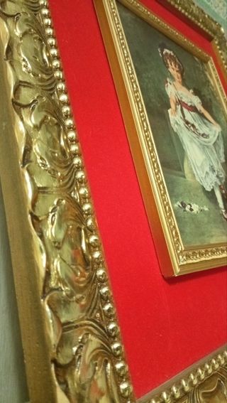 Cuadro Miss Murray Marco Dorado