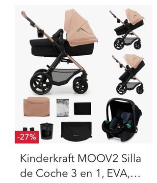 Kinderkraft MOOV2 Silla Coche 3 en 1