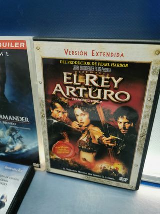 6 peliculas de aventuras, dvd TROYA, EL REY ARTURO, GLADIATOR, LA ULTIMA LEGIÓN y mas