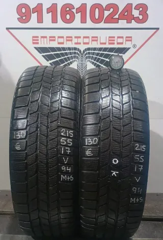 215 55 17 V CONTINENTAL RUEDA AL 90% VIDA UTIL