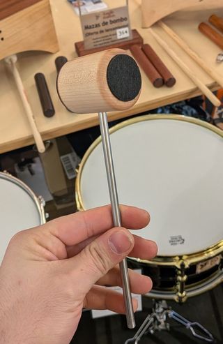 Maza de bombo de madera