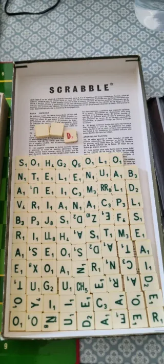 Scrabble Antiguo Juego de Mesa Palabras Cruzadas