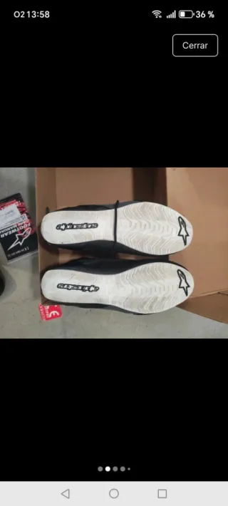 Botas de Moto Alpinestars Negras y Amarillas