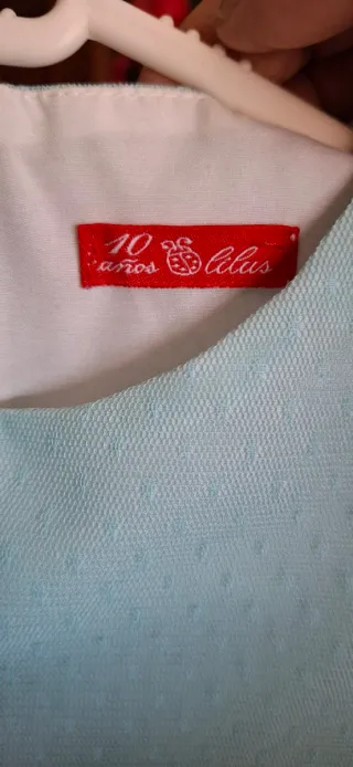 Vestido de fiesta azul para niña latalla 8 o 10 añ