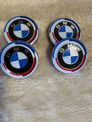 Tapabujes BMW 56mm 50 Aniversario (4uds)