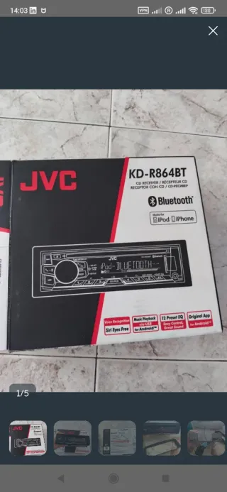 Radio Coche JVC R864