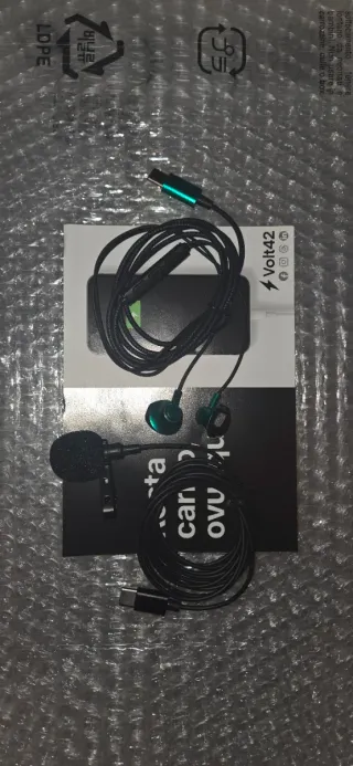 Kit Combinato Combo Microfono USB-C + Cuffie USB-C