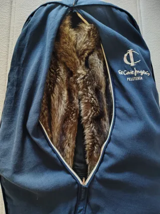 Abrigo Vintage Piel Marmota Natural