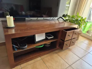 Mueble TV madera marrón