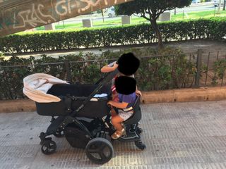 Patinete universal con asiento y ruedas con luces