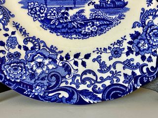 🇪🇸 Pickman Plato Postre Azul y Blanco