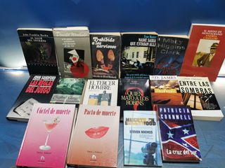 16 libros, novela negra, suspense y homicidios
