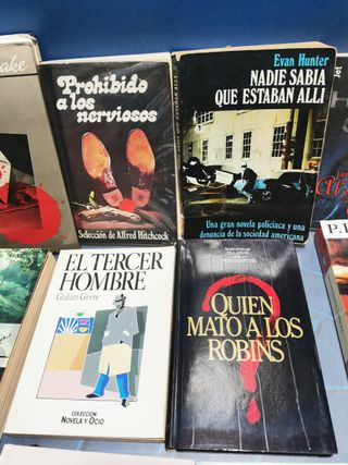 16 libros, novela negra, suspense y homicidios