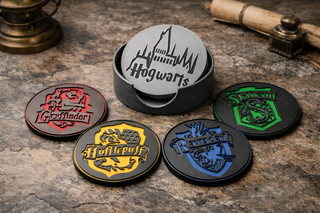 Juego Posavasos Casas Hogwarts