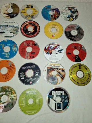 Lote 24 CDs Fotografía: Adobe, Mac, Foto Digital