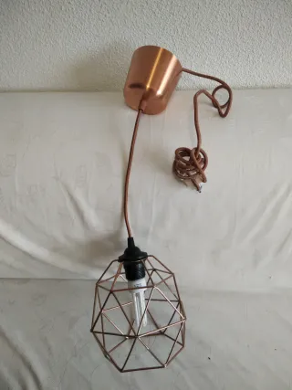 Lámpara de techo colgante dorada